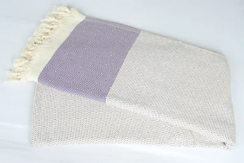 Bachelorette Gifts, Organic Beach Blanket, Personalized Blanket, 104x80 Cotton Diamond Towel, Decorative Blanket, Custom Gift, Custom Shower Curtain - 6