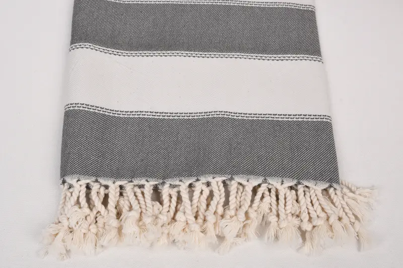 Wedding Day Gift For Bride, Bachelorette Beach Towel, Monogram Turkish Towel, Quick-dry towel, Wedding Gifts Towel, 68x36 Cotton Striped Towel - 3