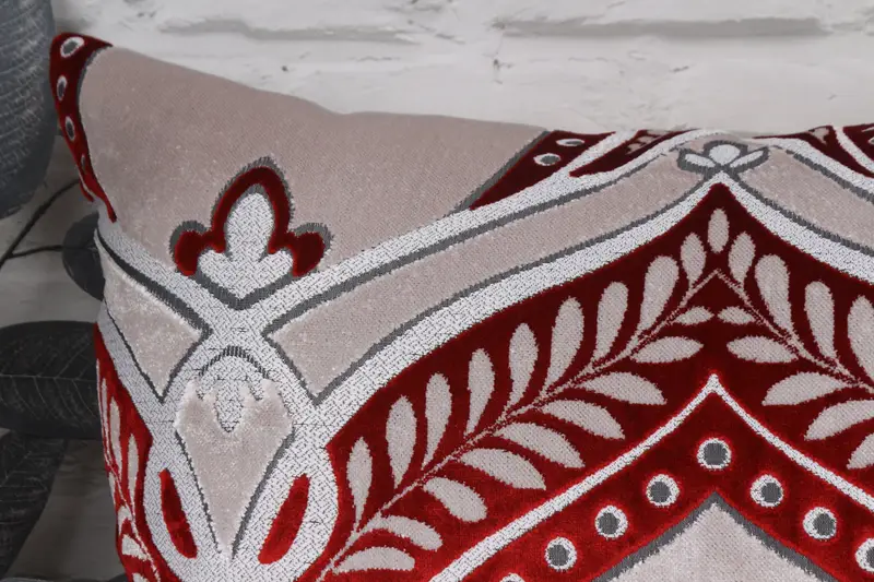 Natural Pillow, Pillow for Couch, Cushion Cover, Interior Designer Pillow, Turkish Kilim Pillow, 20x20 Red Cushion, Aesthetic Cushion Cover - 2
