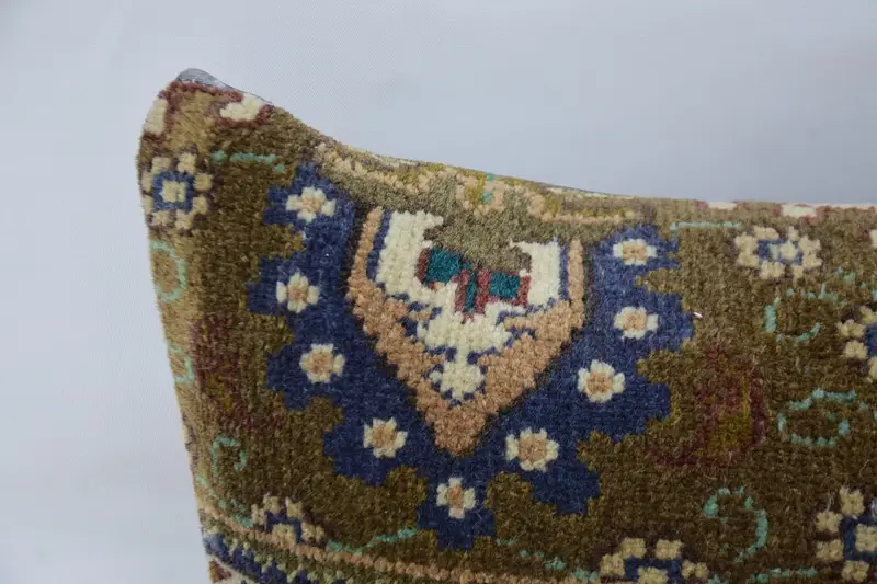 Kilim Pillow Cover, Pillow Sham, 16x48 Brown Cushion Cover, Vintage Kilim Pillow, Muted Cushion Case, Luxury Pillow Sham, Pillow for Sofa - 2