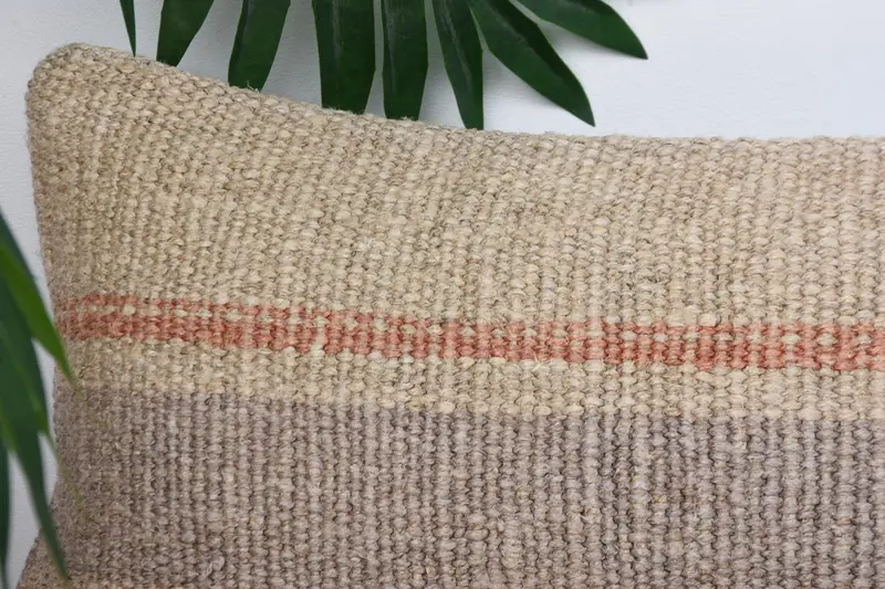 Interior Designer Pillow, Boho Pillow, Office Chair Pillow Sham, Pillow for Couch, Cushion Case, 8x16 Beige Cushion, Outdoor Pillow Sham - 2