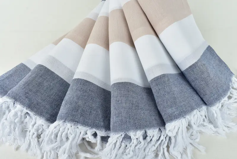 Bachelorette Party Favors, Spa Gift, Turkish bath towel, Holiday Towel, Wedding Towel, 70x40 Cotton Striped Towel, Personalized Bridesmaid Gift - 4