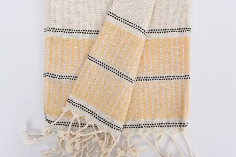 40x20 Linen Striped Towel, Kitchen Towel, Wedding Gift, Bridal Gifts, Wedding Anniversary Gift, Personalized Dish Towel, Summer Gift, Travel Towel - 8