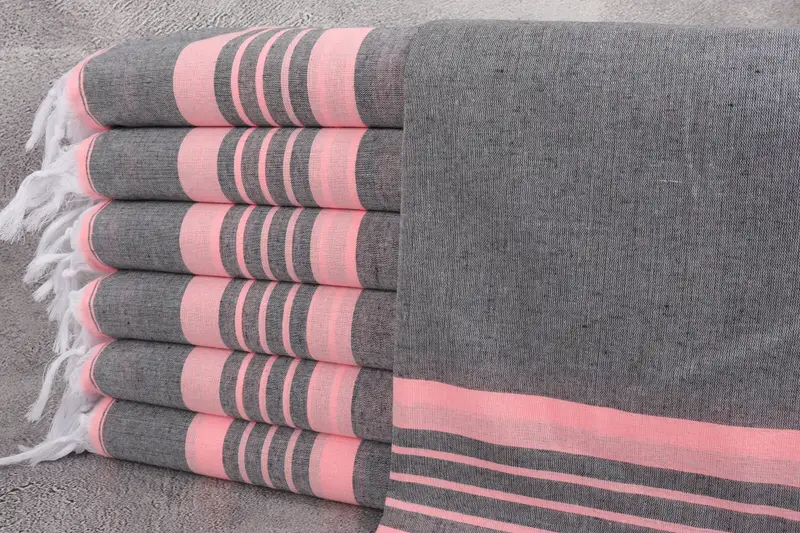 Spa Towel, Peshtemal Towel, Bachelorette Beach Towel, 70x40 Cotton Striped Towel, Turkish hand towel, Gifts For Him, Bridesmaid Gift, Custom Gifts - 1