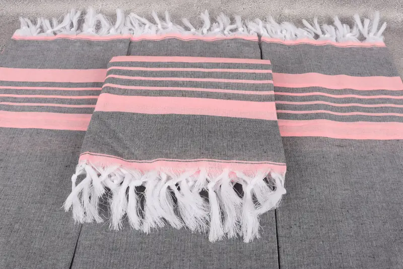 Spa Towel, Peshtemal Towel, Bachelorette Beach Towel, 70x40 Cotton Striped Towel, Turkish hand towel, Gifts For Him, Bridesmaid Gift, Custom Gifts - 4