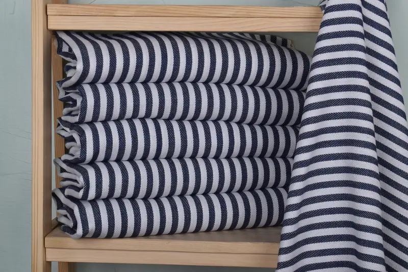 Small Bath Towels, 40x18 Cotton Striped Towel, Spa Towel, Turkish Towel Hand Towel, Bridal Party Gifts, Monogram Kitchen Towel, Best Wedding Gift - 2