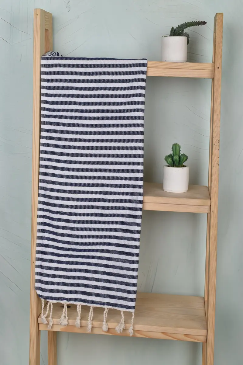 Small Bath Towels, 40x18 Cotton Striped Towel, Spa Towel, Turkish Towel Hand Towel, Bridal Party Gifts, Monogram Kitchen Towel, Best Wedding Gift - 8