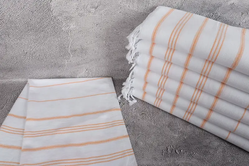 Kitchen Towel, Personalized Home Gift Wedding, Bridal Gifts, 40x24 Cotton Striped Towel, Travel Towel, Personalized Dish Towel, Bathroom Towels - 2