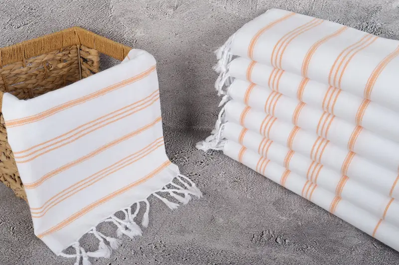Kitchen Towel, Personalized Home Gift Wedding, Bridal Gifts, 40x24 Cotton Striped Towel, Travel Towel, Personalized Dish Towel, Bathroom Towels - 3