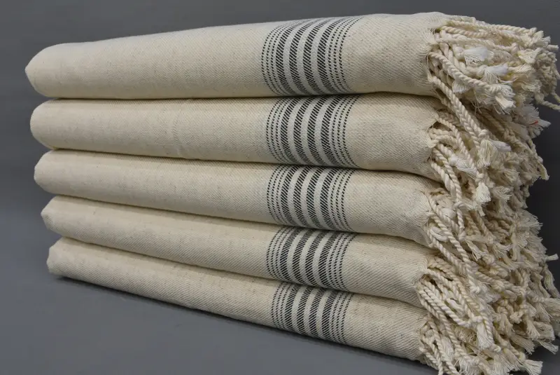 Kişiselleştirilmiş bulaşık havlu, 36x18 keten çizgili havlu, nedime hediyeleri, mutfak havlu, eve taşınma hediyesi, nedime iyilikleri, düğün yapımı hediye - 1
