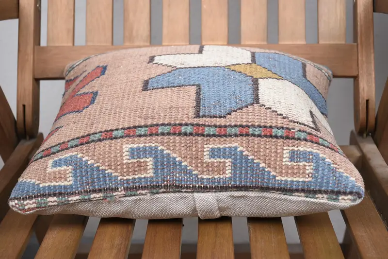 Pillow for Couch, Sustainable Pillow, 14x14 Pink Cushion Case, Turkish Pillow, Handmade Pillow Cover, Pillow, Toss Pillow Case, Home Decor Pillow - 5