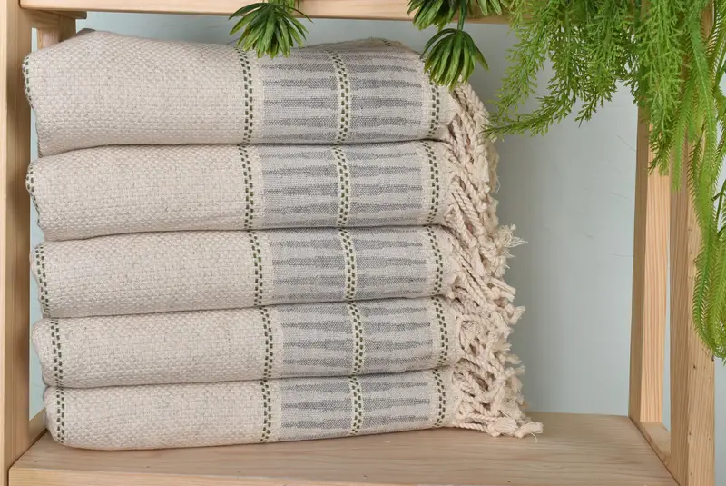 70x40 Cotton Striped Towel, Personalized Gift, Bridal Shower Gifts, Personalized Bridesmaid Gift, Monogram Turkish Towel, Beach Towel Bulk - 1