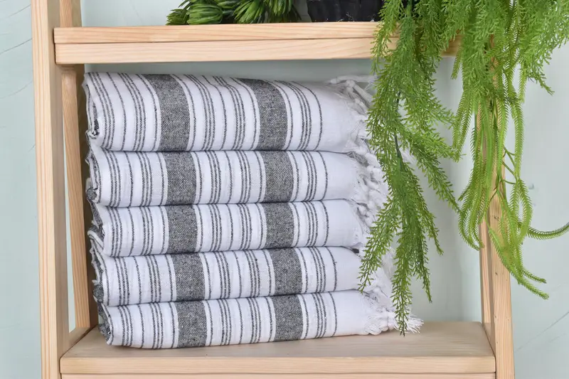 Wedding Gift Ideas, Towel With Name, Travel towel, Wedding Gifts Towel, 68x32 Cotton Striped Towel, Bachelorette Party Gifts Bridesmaids - 1
