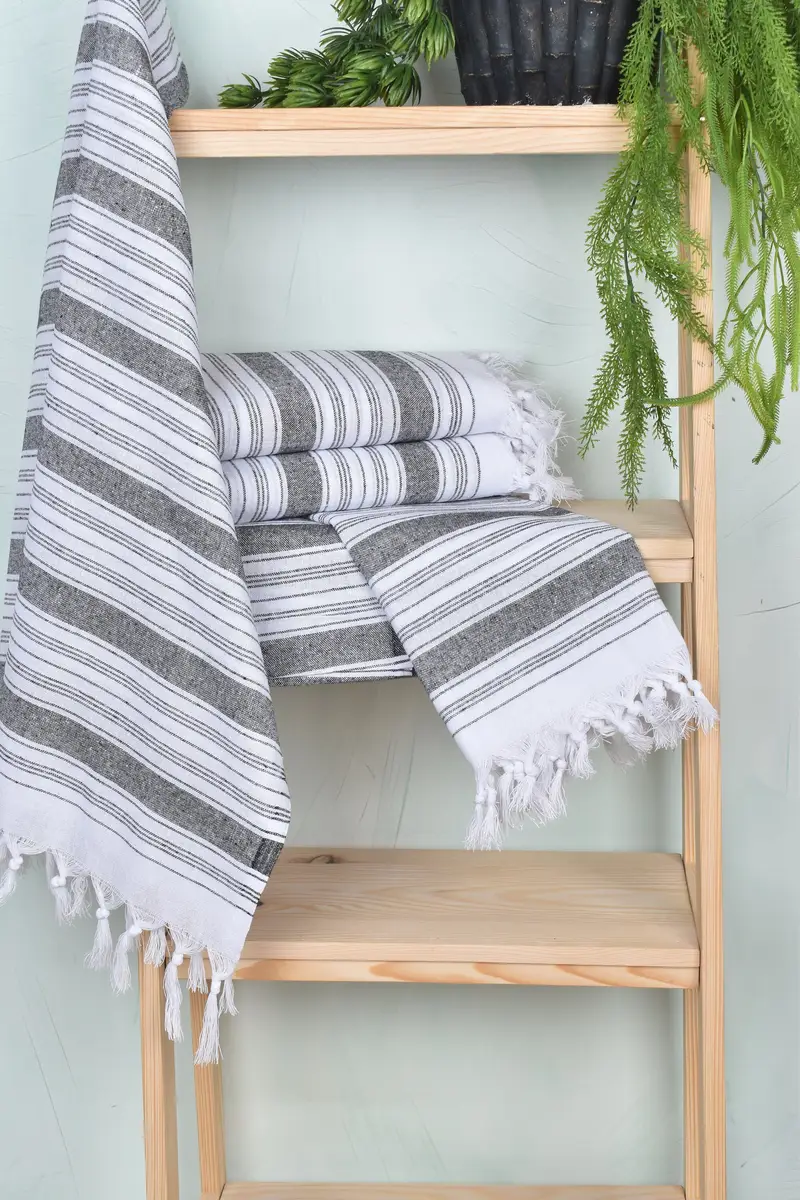 Wedding Gift Ideas, Towel With Name, Travel towel, Wedding Gifts Towel, 68x32 Cotton Striped Towel, Bachelorette Party Gifts Bridesmaids - 6