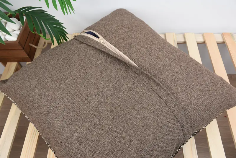 Pastel Cushion Cover, 24x24 Beige Pillow Sham, Cushion Case, Interior Designer Pillow, Boho Throw Pillow, Turkish Kilim Pillow, Kilim Pillow Cover - 8