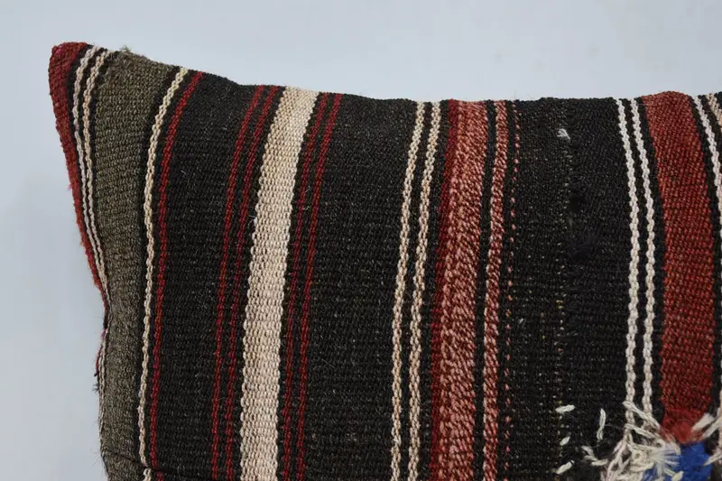 16x24 Brown Cushion Case, Throw Kilim Pillow, Neutral Pillow Case, Handmade Kilim Cushion, Pet Cushion, Cushion Case, Turkish Pillow - 2