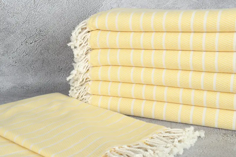 Bachelorette Gifts, Handmade Gift, Monogrammed Turkish Towel, Turkish Towel Bulk, Valentines Day Gift, Gifts For Him, 70x40 Bamboo Striped Towel - 2