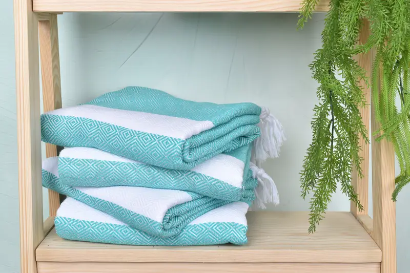 Cotton towel, Peshtemal Towel USA, Embroidered Towel, Organic towel, Gift For Mom, Custom Name Towel, Embroidery Towel, 70x40 Cotton Diamond Towel - 7