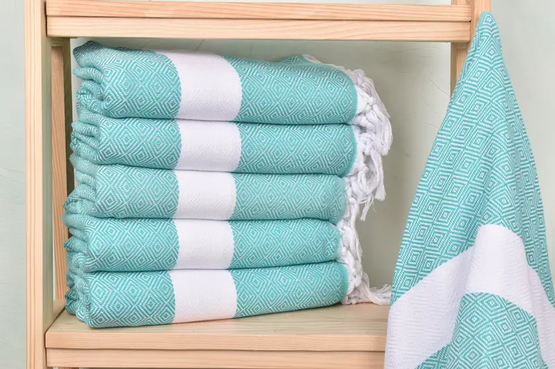 Cotton towel, Peshtemal Towel USA, Embroidered Towel, Organic towel, Gift For Mom, Custom Name Towel, Embroidery Towel, 70x40 Cotton Diamond Towel - 1