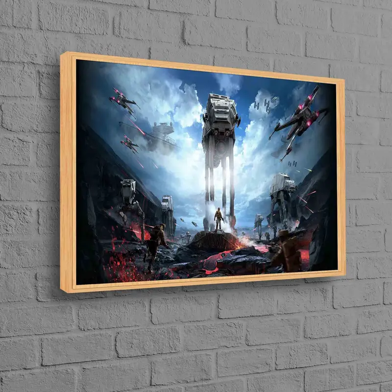 Cuadro en lienzo Star Wars Imperial Walker para habitación infantil