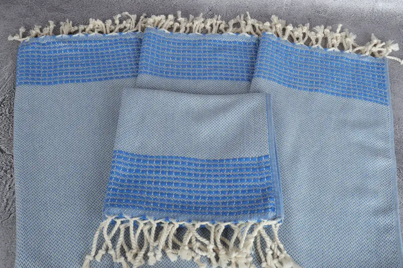 Custom Hand Towel, Housewarming Gift, Embroidery Towels, 40x20 Cotton Striped Towel, Personalized Gift, Gift For Wedding Day, Turkish Tea Towel - 4