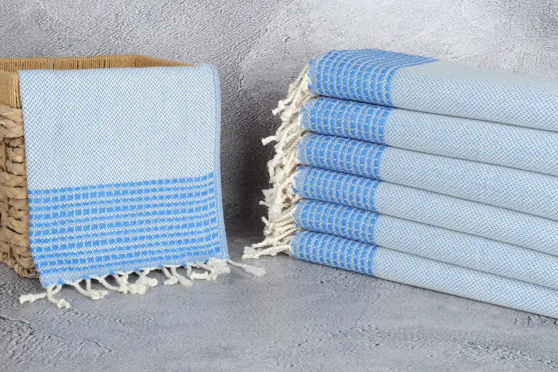Custom Hand Towel, Housewarming Gift, Embroidery Towels, 40x20 Cotton Striped Towel, Personalized Gift, Gift For Wedding Day, Turkish Tea Towel - 3