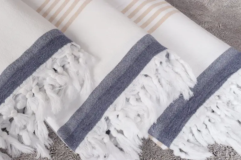 Embroidered Towel, 68x36 Cotton Striped Terry Towel, Bachelor Gifts, Gift For Coworker, Best Friend Gift, Personalized Turkish Beach Towel - 5