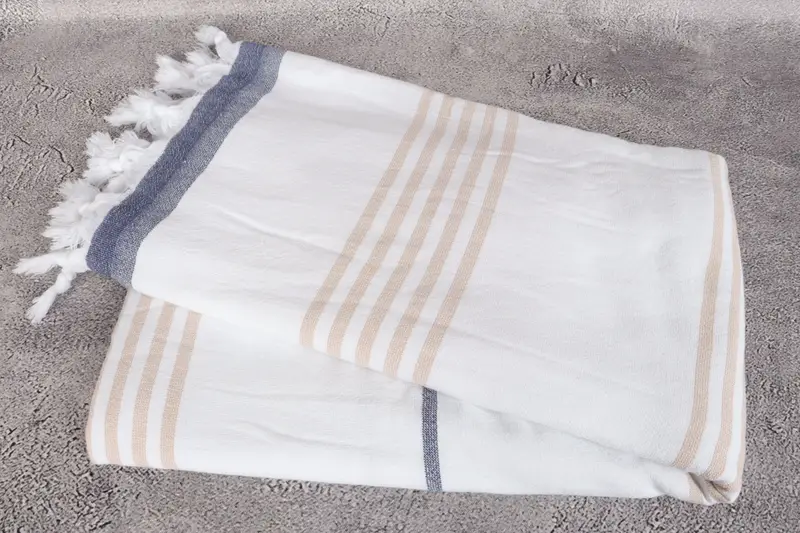 Embroidered Towel, 68x36 Cotton Striped Terry Towel, Bachelor Gifts, Gift For Coworker, Best Friend Gift, Personalized Turkish Beach Towel - 6