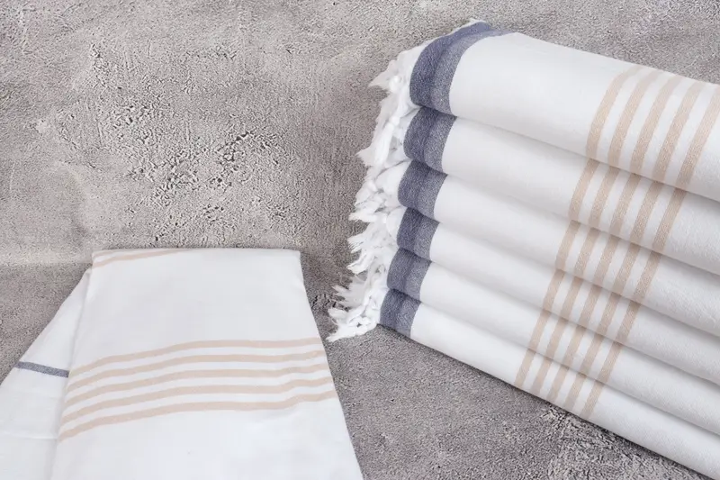 Embroidered Towel, 68x36 Cotton Striped Terry Towel, Bachelor Gifts, Gift For Coworker, Best Friend Gift, Personalized Turkish Beach Towel - 2