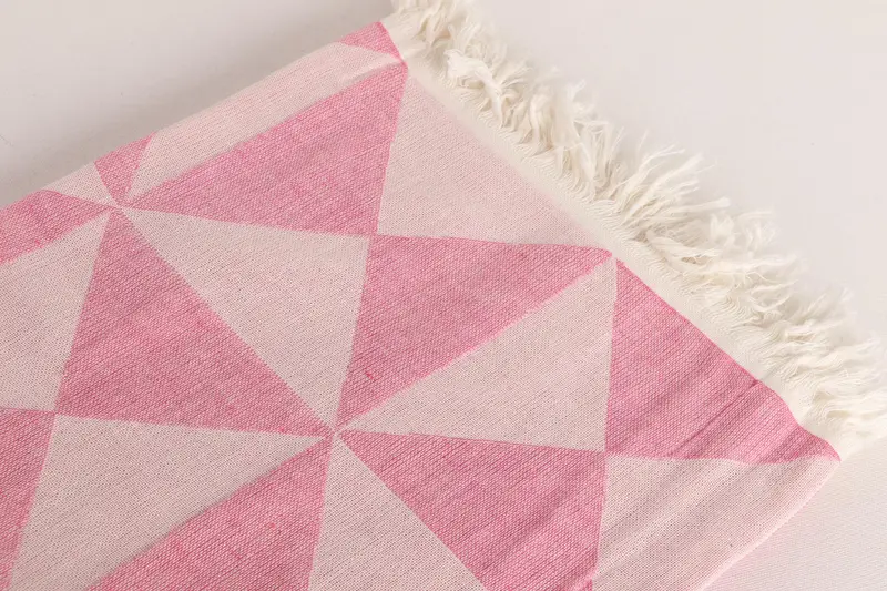 Best Friend Christmas Gift, 70x40 Cotton Geometric Towel, Lightweight Turkish towel, Handwoven Turkish bath towel, Turkish bath towel, Hammam towel - 6