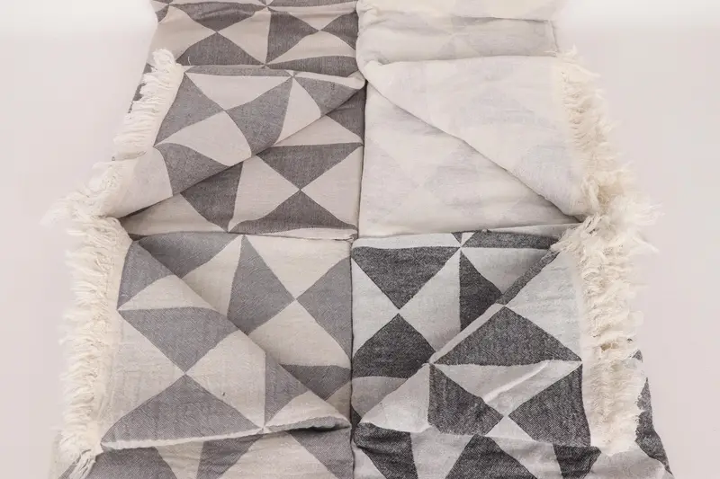 Best Friend Christmas Gift, 70x40 Cotton Geometric Towel, Lightweight Turkish towel, Handwoven Turkish bath towel, Turkish bath towel, Hammam towel - 4