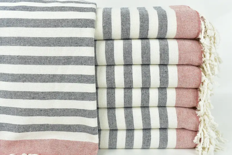 Gift Boxes Towel, 68x40 Cotton Striped Terry Towel, Wedding Favors, Turkish Towel USA, Sand-resistant towel, Bachelorette Party Gifts For Bride - 1