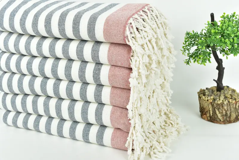 Gift Boxes Towel, 68x40 Cotton Striped Terry Towel, Wedding Favors, Turkish Towel USA, Sand-resistant towel, Bachelorette Party Gifts For Bride - 3