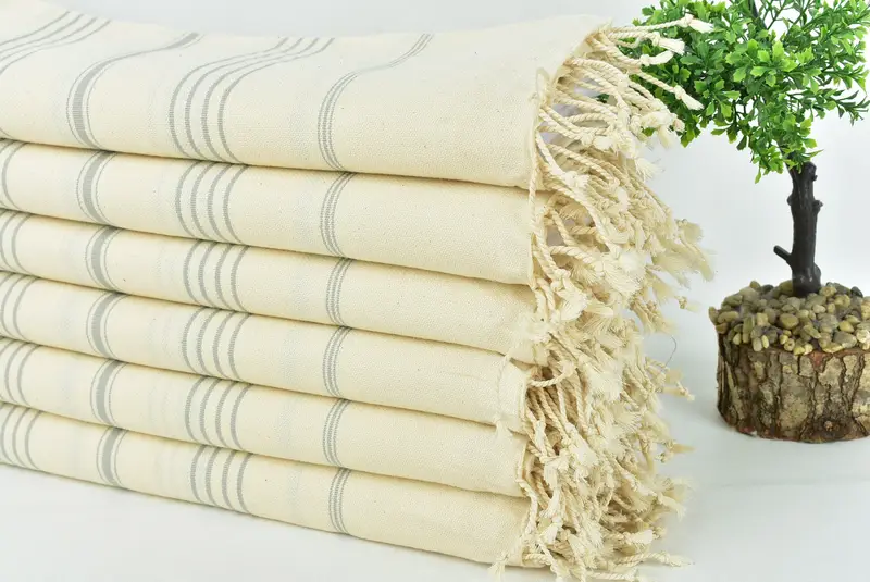 Maid Of Honor Gift, Beach Towel Bulk, Bridal Shower Gift, 70x40 Linen Striped Towel, Organic Towel, Turkish bath towel, Girls Weekend Getaways Gifts - 3