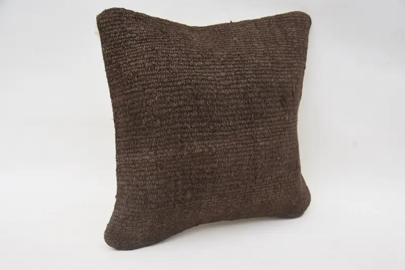 Wholesale Cushion Cover, Vintage Pillow, Handmade Kilim Cushion, Cushion Cover, 12x12 Brown Pillow Sham, Kilim Cushion Sham - 2