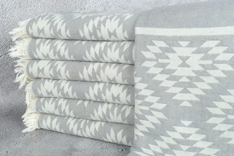 84x56 Cotton Kilim Towel, Decorative Blanket, Extra Large Tablecloth, Shower Curtain, Bridal Shower Gift, Handmade Gift, Boho Throw Blankets - 2
