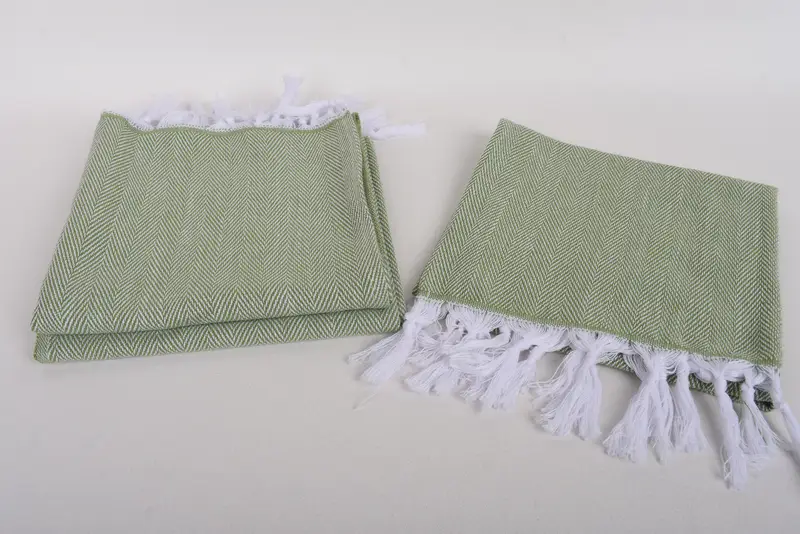 Anniversary Gift For Her, Wedding Gift, Turkish Towel Hand Towel, Custom Wedding Gifts, 36x18 Cotton Herringbone Towel, Personalized Dish Towel - 7