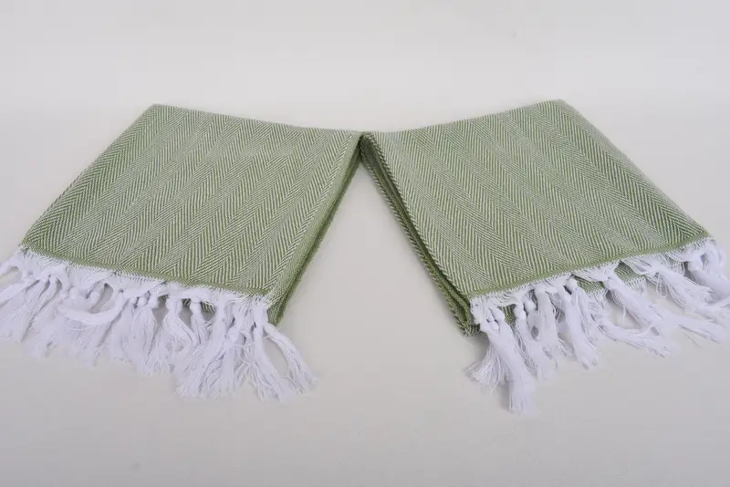 Anniversary Gift For Her, Wedding Gift, Turkish Towel Hand Towel, Custom Wedding Gifts, 36x18 Cotton Herringbone Towel, Personalized Dish Towel - 6