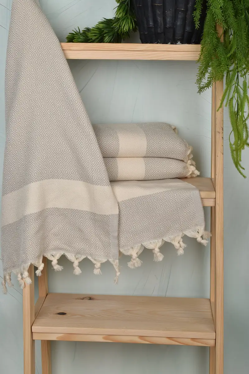 Organic Towel, Home Decor Towel, Personalized Gift, Turkish Hand Towel, Turkish Towel Monogram, 36x20 Cotton Diamond Towel, Turkish Towel Hand Towel - 6
