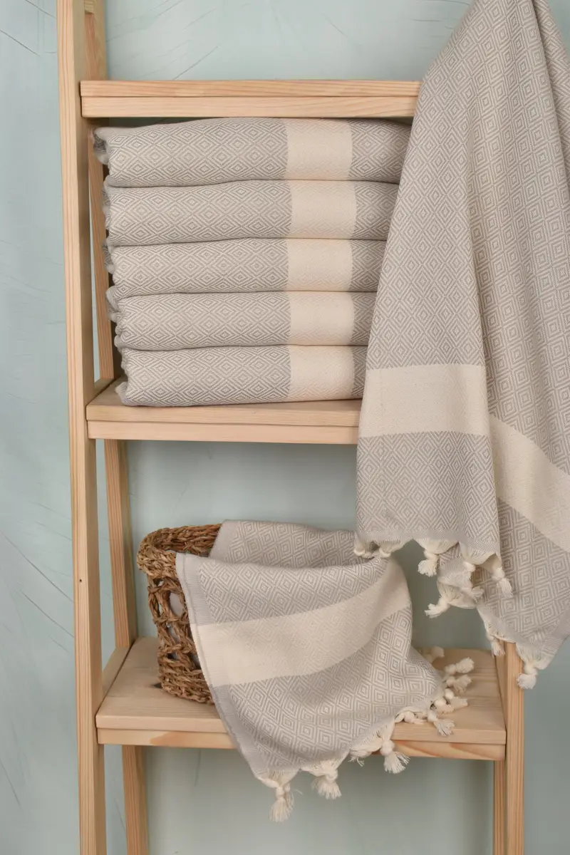 Organic Towel, Home Decor Towel, Personalized Gift, Turkish Hand Towel, Turkish Towel Monogram, 36x20 Cotton Diamond Towel, Turkish Towel Hand Towel - 3