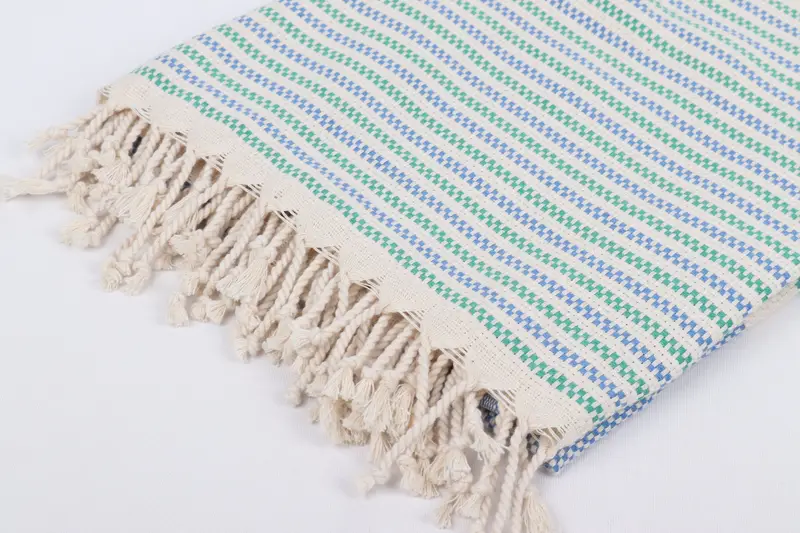 Turkish Towel Beach, Handwoven organic Turkish towel for spa, Thin towel, Personalize Gift, 70x40 Cotton Geometric Towel, Bridesmaid Gift Towel - 7