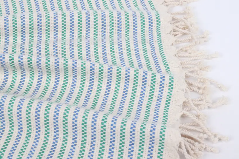 Turkish Towel Beach, Handwoven organic Turkish towel for spa, Thin towel, Personalize Gift, 70x40 Cotton Geometric Towel, Bridesmaid Gift Towel - 8
