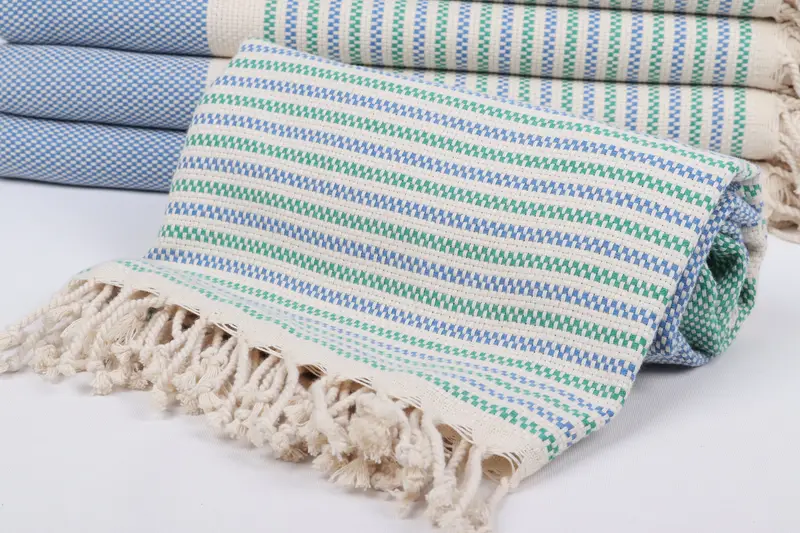 Turkish Towel Beach, Handwoven organic Turkish towel for spa, Thin towel, Personalize Gift, 70x40 Cotton Geometric Towel, Bridesmaid Gift Towel - 4