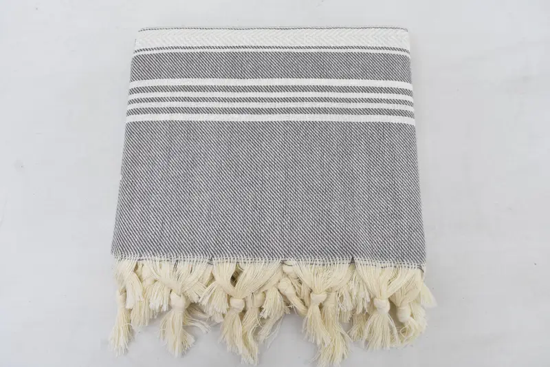 Turkish Towel Beach Towel, 70x40 Cotton Herringbone Towel, Embroidery Towels, Quick-dry peshtemal, Bachelorette Party Decorations, Beach towel - 5