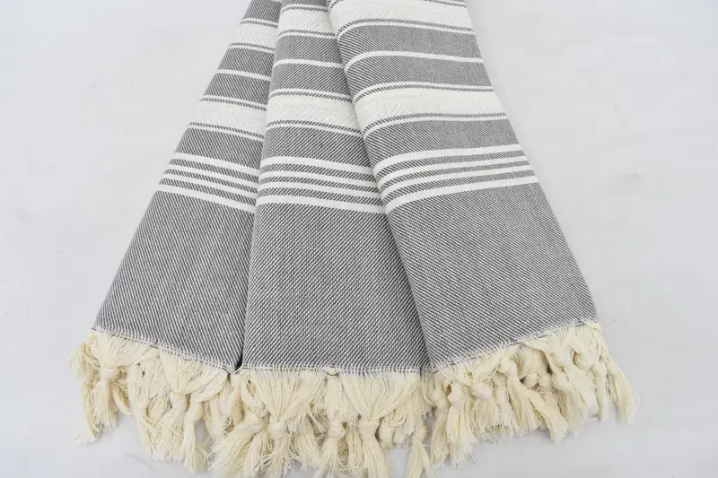 Turkish Towel Beach Towel, 70x40 Cotton Herringbone Towel, Embroidery Towels, Quick-dry peshtemal, Bachelorette Party Decorations, Beach towel - 4