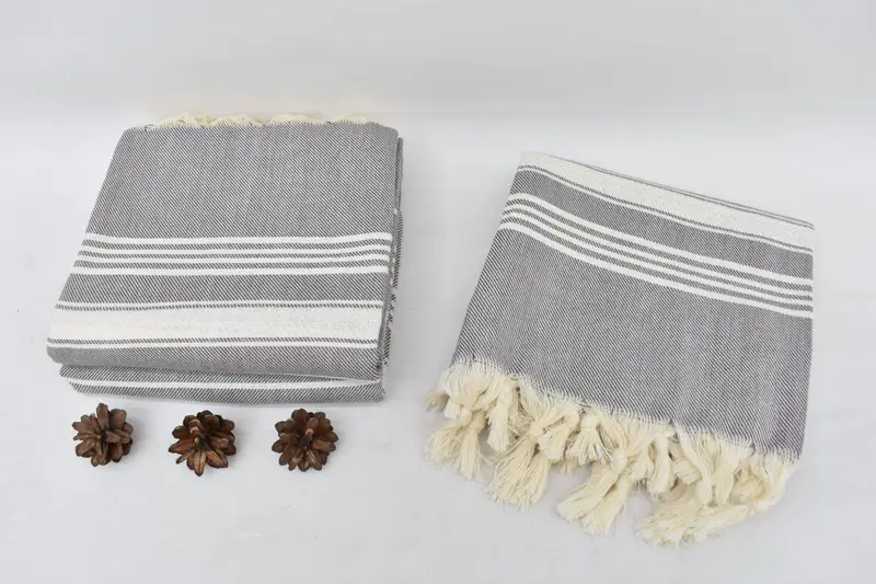 Turkish Towel Beach Towel, 70x40 Cotton Herringbone Towel, Embroidery Towels, Quick-dry peshtemal, Bachelorette Party Decorations, Beach towel - 8