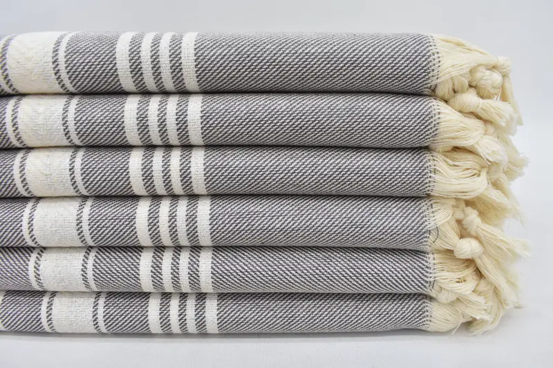 Turkish Towel Beach Towel, 70x40 Cotton Herringbone Towel, Embroidery Towels, Quick-dry peshtemal, Bachelorette Party Decorations, Beach towel - 3