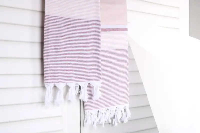 Custom Wedding Gifts, Travel Towel, Monogrammed Beach Towel, Bachelorette Gifts, 68x40 Cotton Striped Towel, Gift For Wedding Day, Christmas Gift - 8