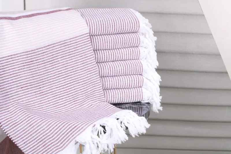Custom Wedding Gifts, Travel Towel, Monogrammed Beach Towel, Bachelorette Gifts, 68x40 Cotton Striped Towel, Gift For Wedding Day, Christmas Gift - 1