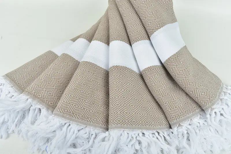 Bulk Order Towel, Wedding Day Gift For Bride, Handmade Gift, 70x40 Cotton Diamond Towel, Custom Wedding Gift, Beach Size Towel, Custom Wedding Gifts - 4